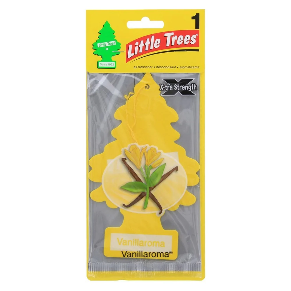 Stylish Little Trees Extra Strength Car Air Freshner Vanilla 1Ea Fashionable
