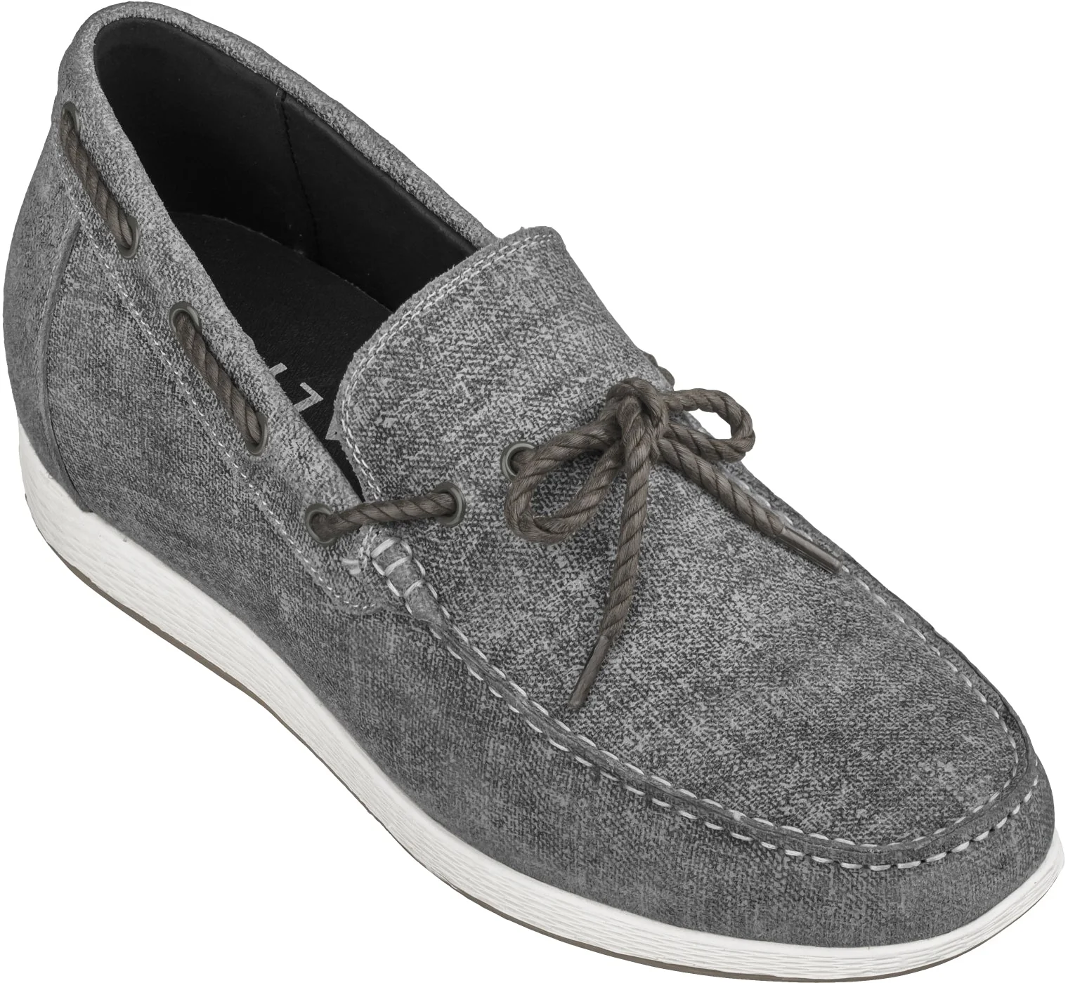 Specialty CALTO Denim Grey Boat Shoes - 2.4 Inches - S1101 Effective