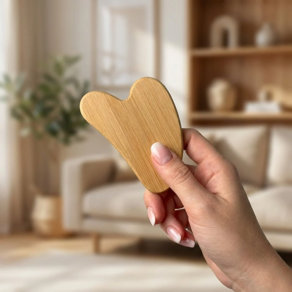 Sustainable Bamboo Gua Sha Facial Massage Tool Casual
