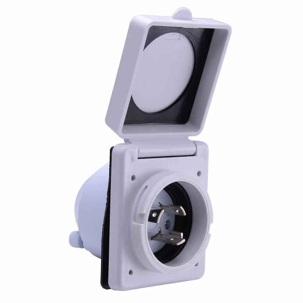 Pure RV 125V L5-30R 30 amp Standard Twist Power Easy Lock Receptacle Inlet for Power Cord Specialty