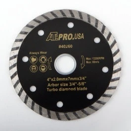 Easy-to-Use 4 Diameter Turbo Wet or Dry Circular Diamond Tile Cutting Cut Saw Blade User-Friendly