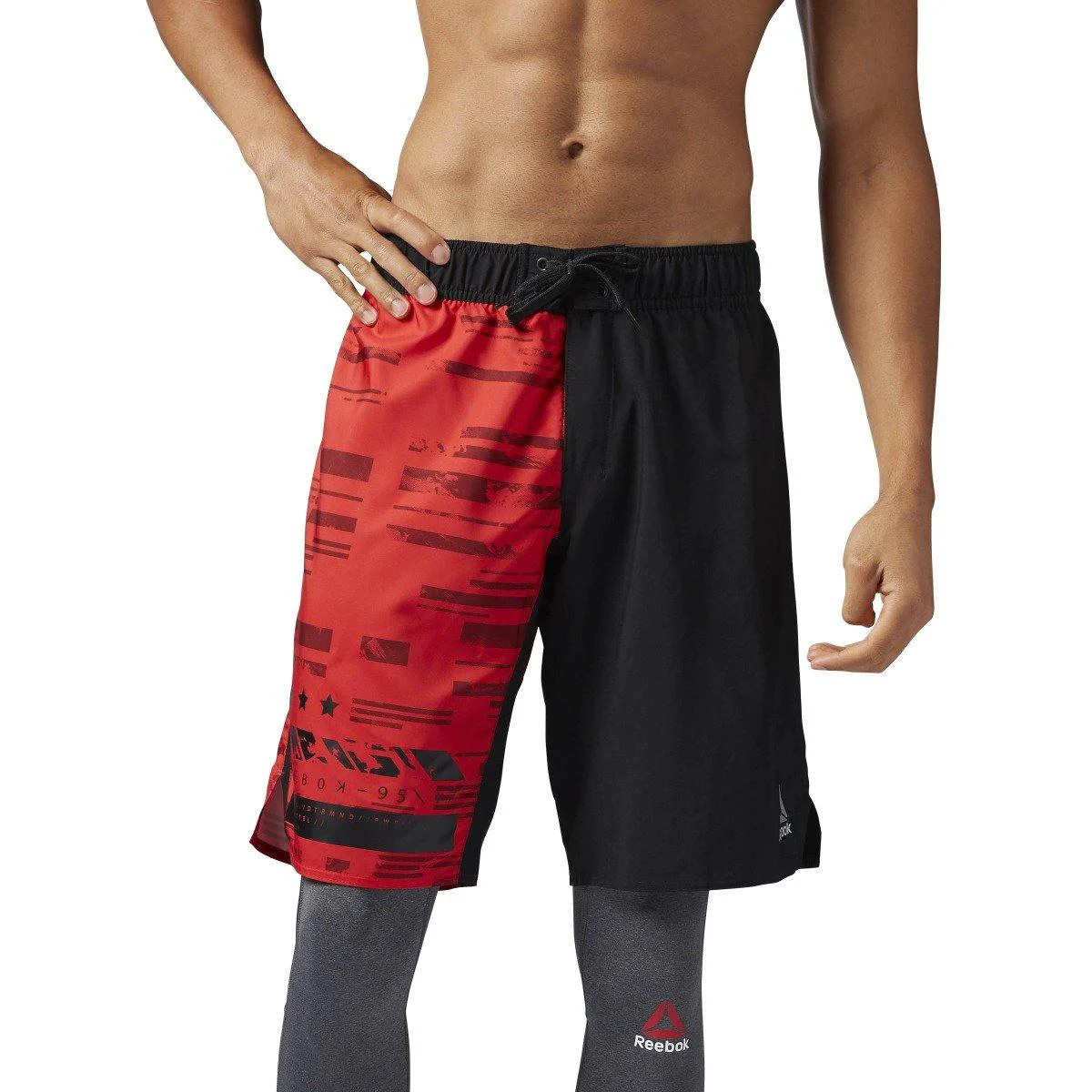 Certified Reebok Men's Workout Ready Graphic Board Short Shorts Recyclable