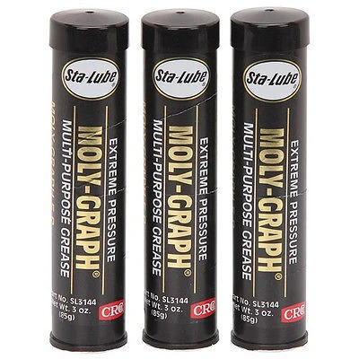 Carefully Designed 3 Pack Lithium Mini Tube Hand Grease Pack for Gun Extreme Pressure Breathable