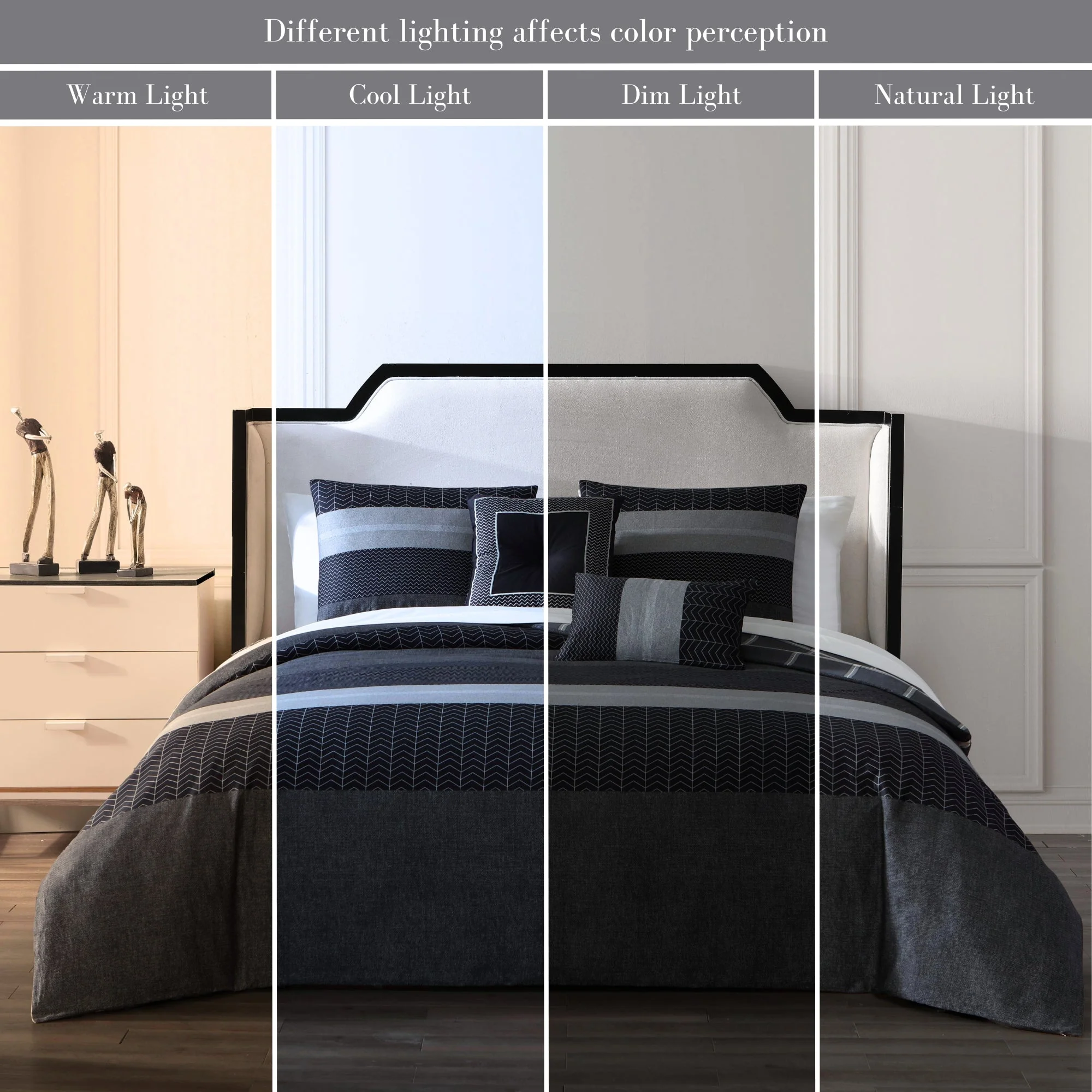 Responsible Bebejan Kyle Black 5 Piece Reversible Comforter Set Traditional