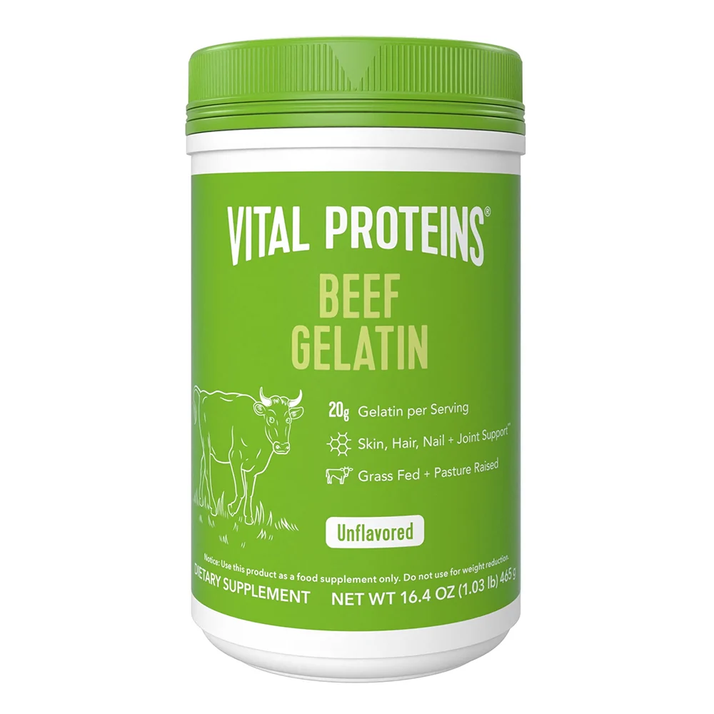 Prestigious Vital Proteins Beef Gelatin Powder for Hair Skin Nail and Joint Support Unflavored 16.4Oz 465g Top-Quality