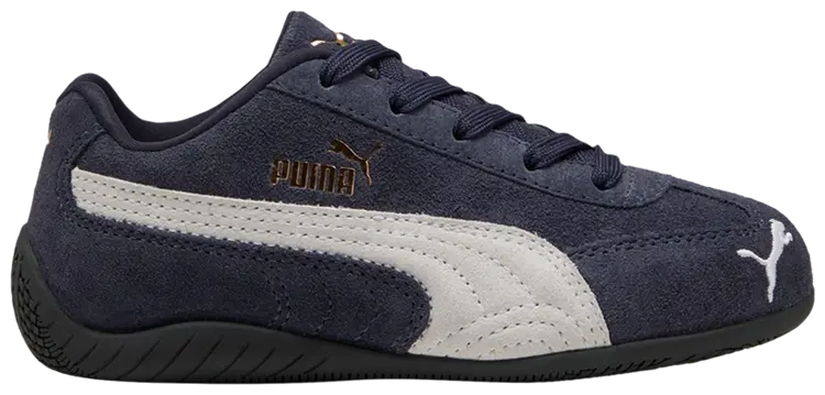 Sustainable PUMA Speedcat OG Little Kids' PS Sneakers — Blue Suede Low-Top Safe