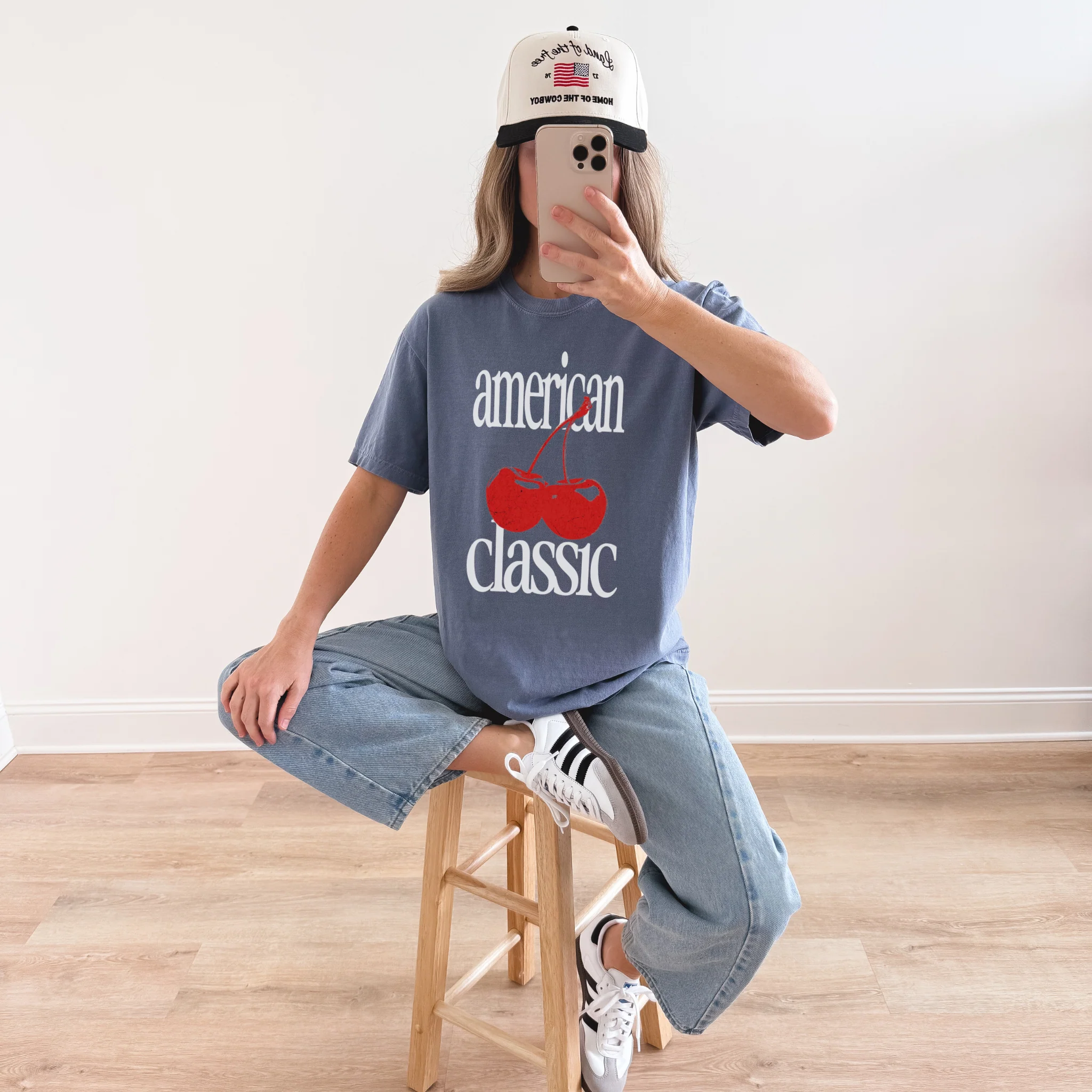 Convenient American Classic Cherry Graphic Tee – Retro Red Cherries Design Healthy