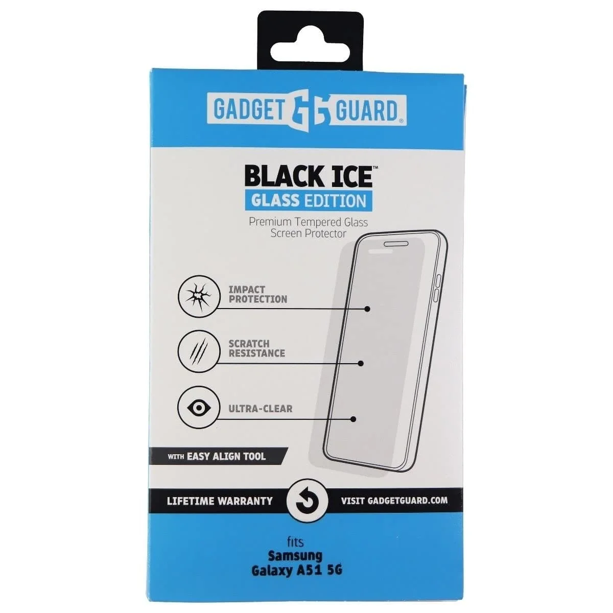 Casual Gadget Guard Black Ice Tempered Glass for Samsung Galaxy A51 5g - Clear Minimalist