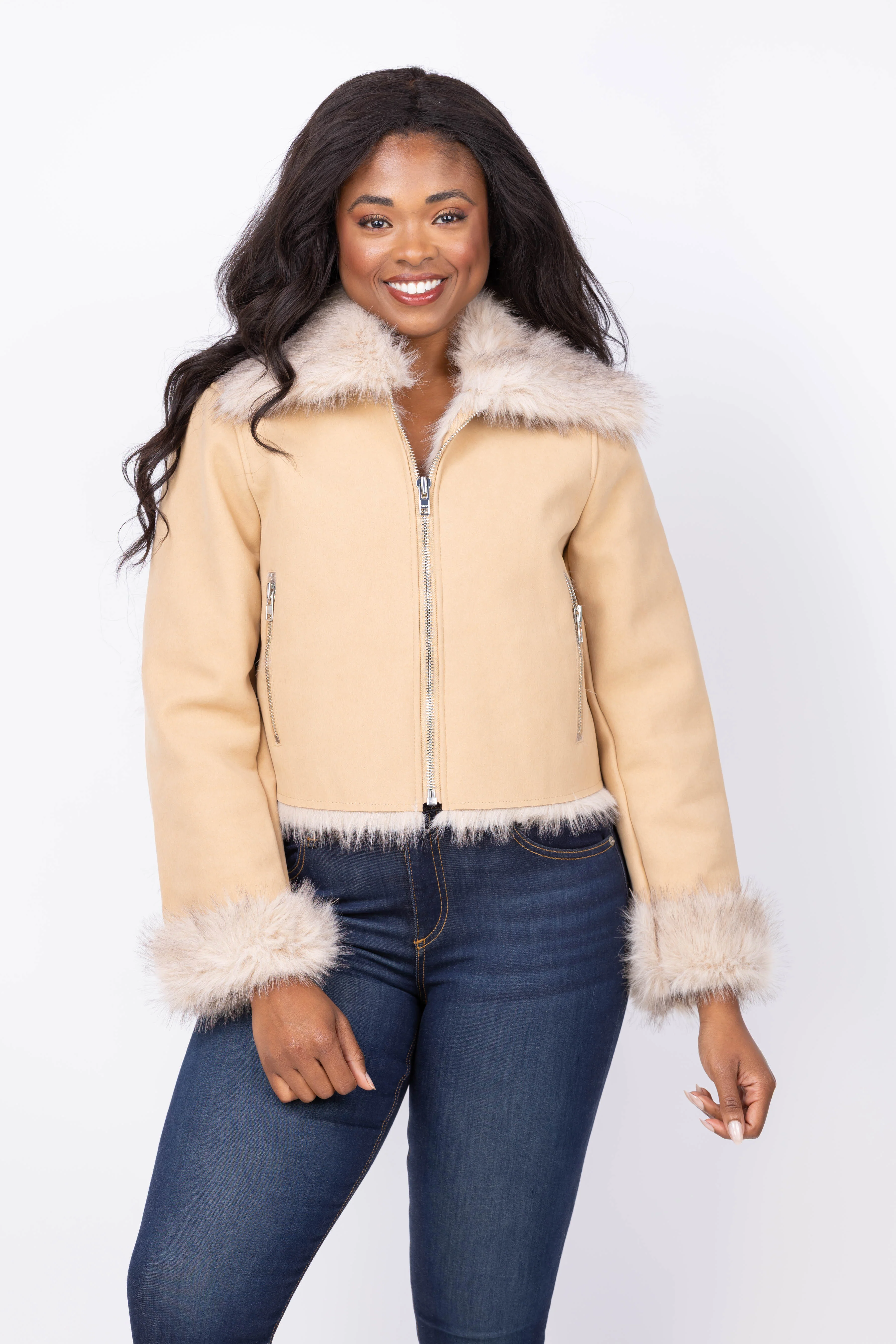 Original DH New York Aaliyah Jacket in Khaki Combo Crafted