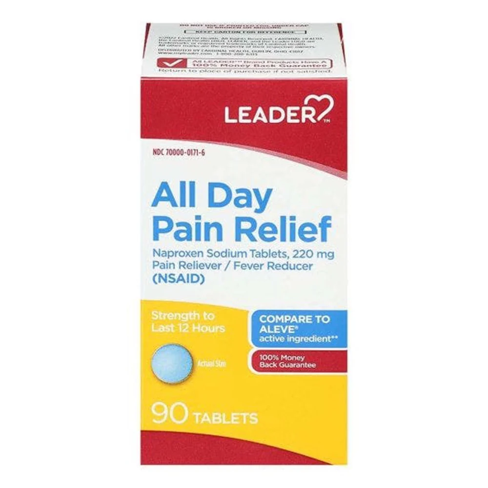 Dependable Leader All Day Pain Relief Tablets 90 Ea Superior