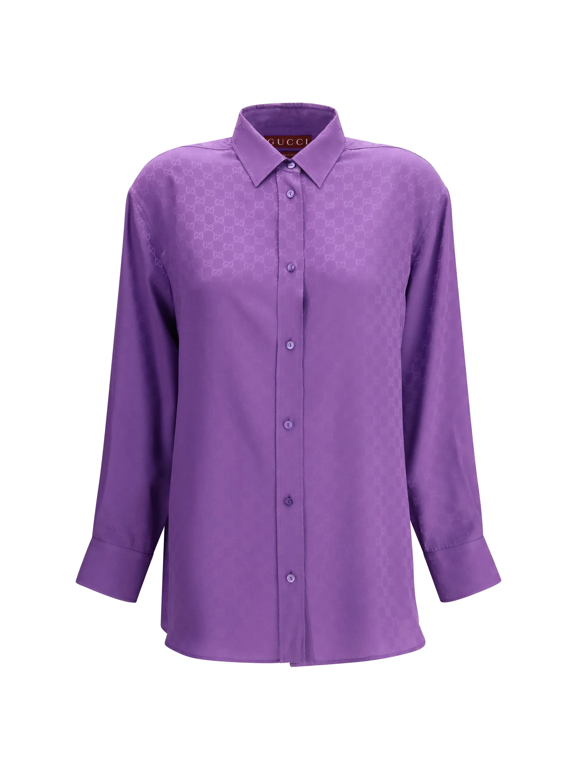 Versatile Silk Shirt New Purple Exceptional