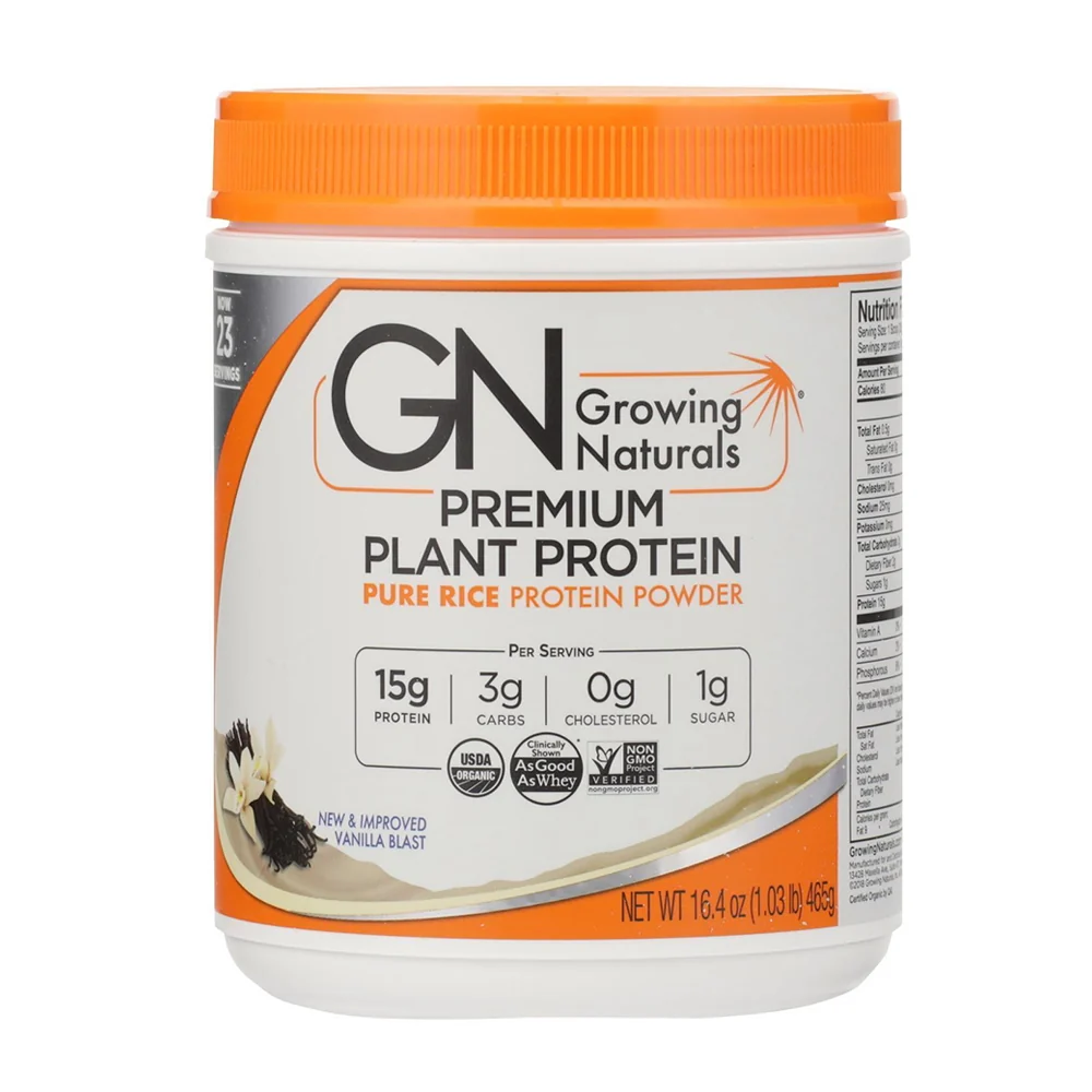 Comfortable Growing Naturals Protein Powder Organic Rice Vanilla Blast 16.4Oz 465g High-End