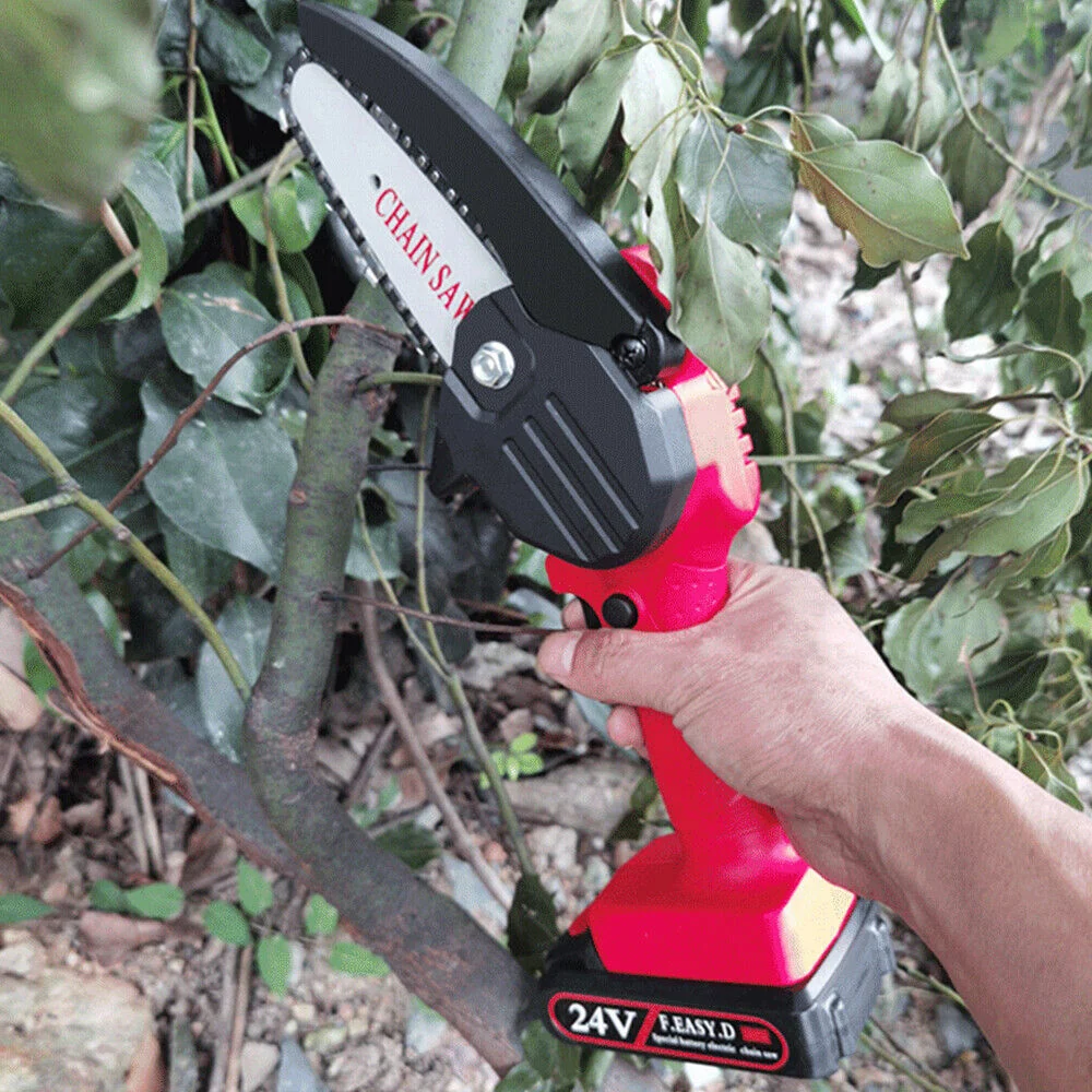 Fine Crafted Small Handheld Battery Operated Electric Cordless Chainsaw Proven