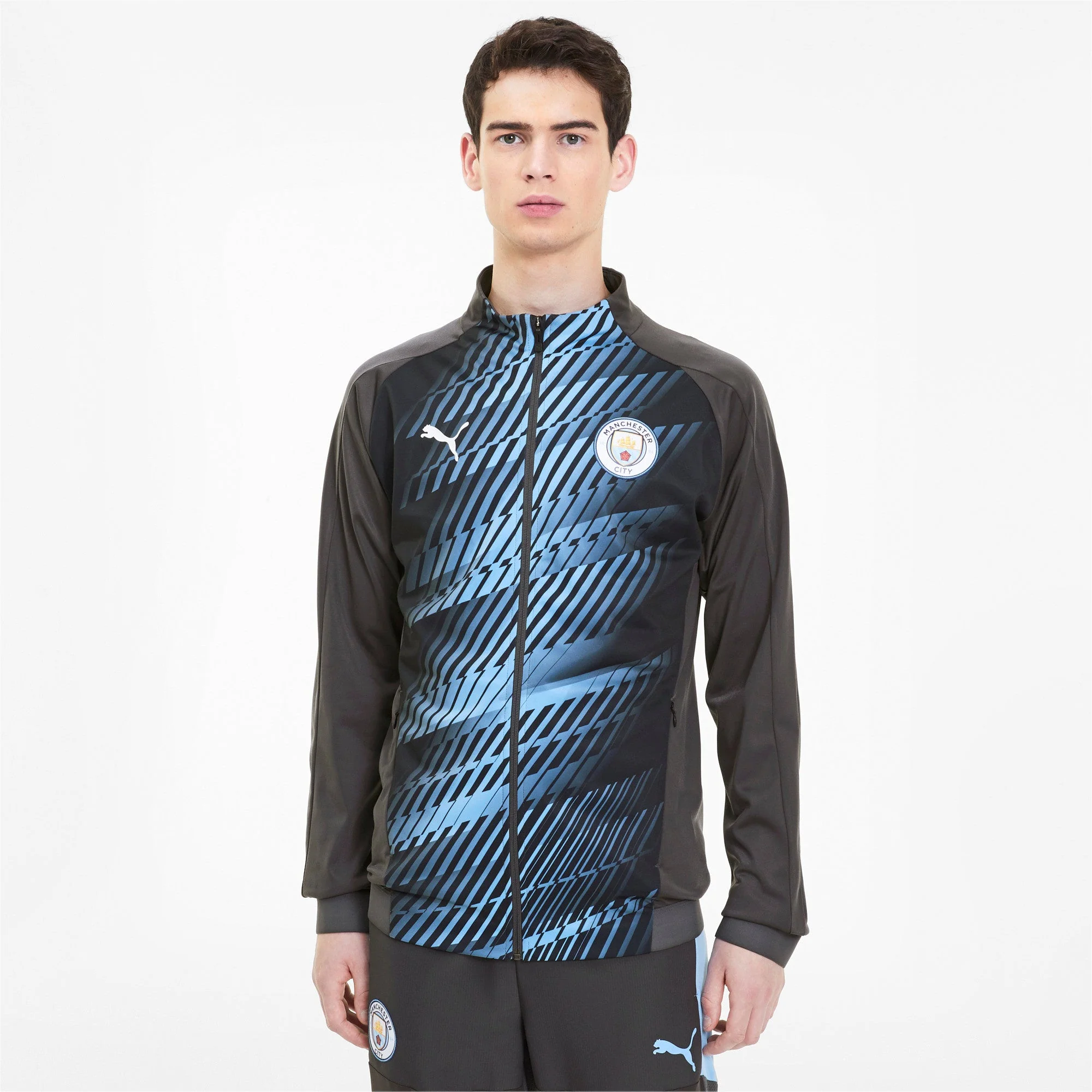 Genuine Puma Men's Mcfc Stadium League Jacket Jackets Premium