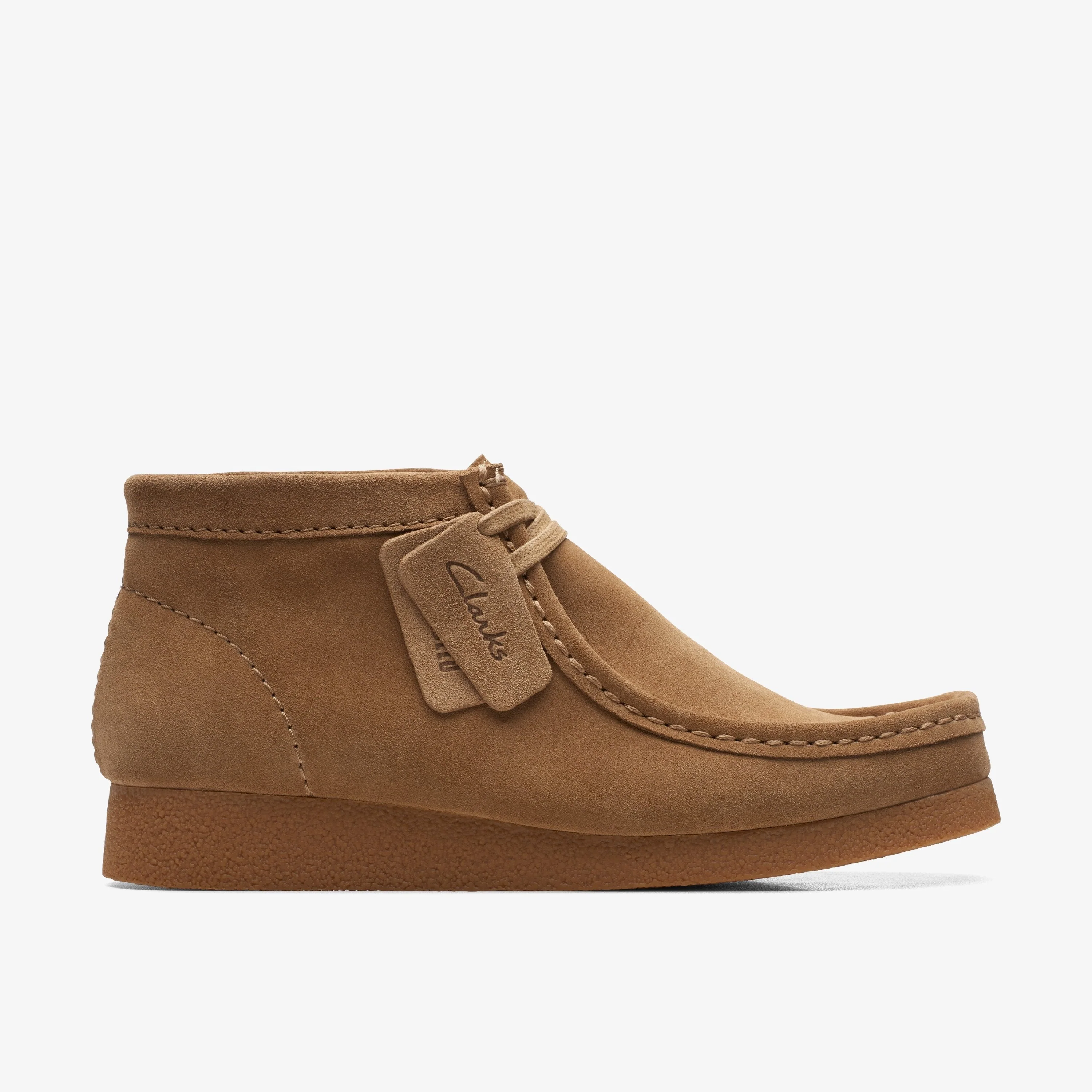Responsible Clarks Mens Wallabee Evo Boot - Dark Sand Suede Casual