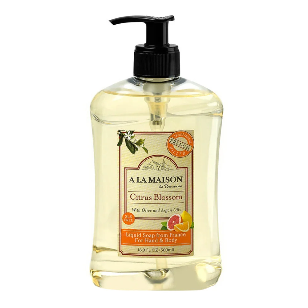 Green A La Maison De Provence Liquid Soap For Hand And Body Citrus Blossom 16.9 Oz Prestigious