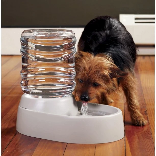 Exceptional Auto Flow Pet Water Fountain for Cats and Dogs - 62 Oz Capacity Wall Plug In Original