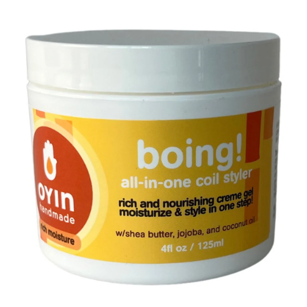 Quality Oyin Handmade Boing All-In-One Coil Styler Gel Defines Moisturizes 4 Oz Easy-to-Use