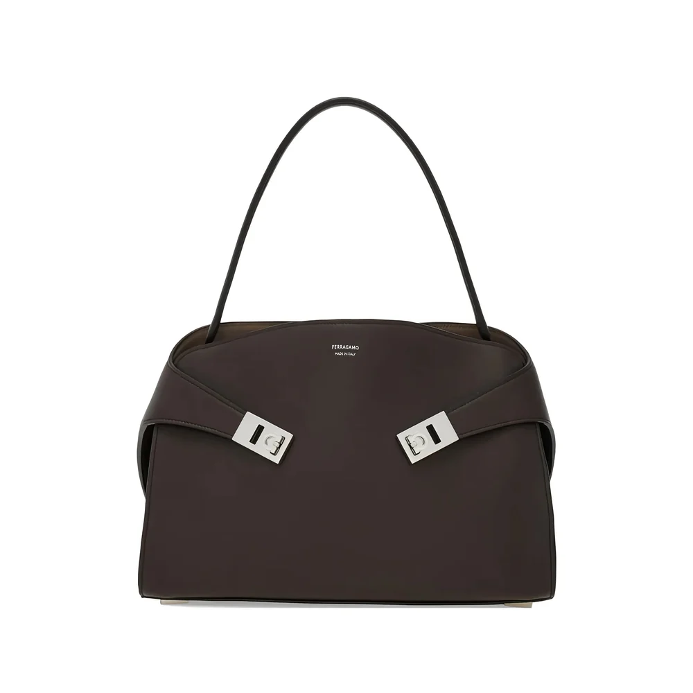 Soft Shoulder Bag Brown Calfskin Trusted