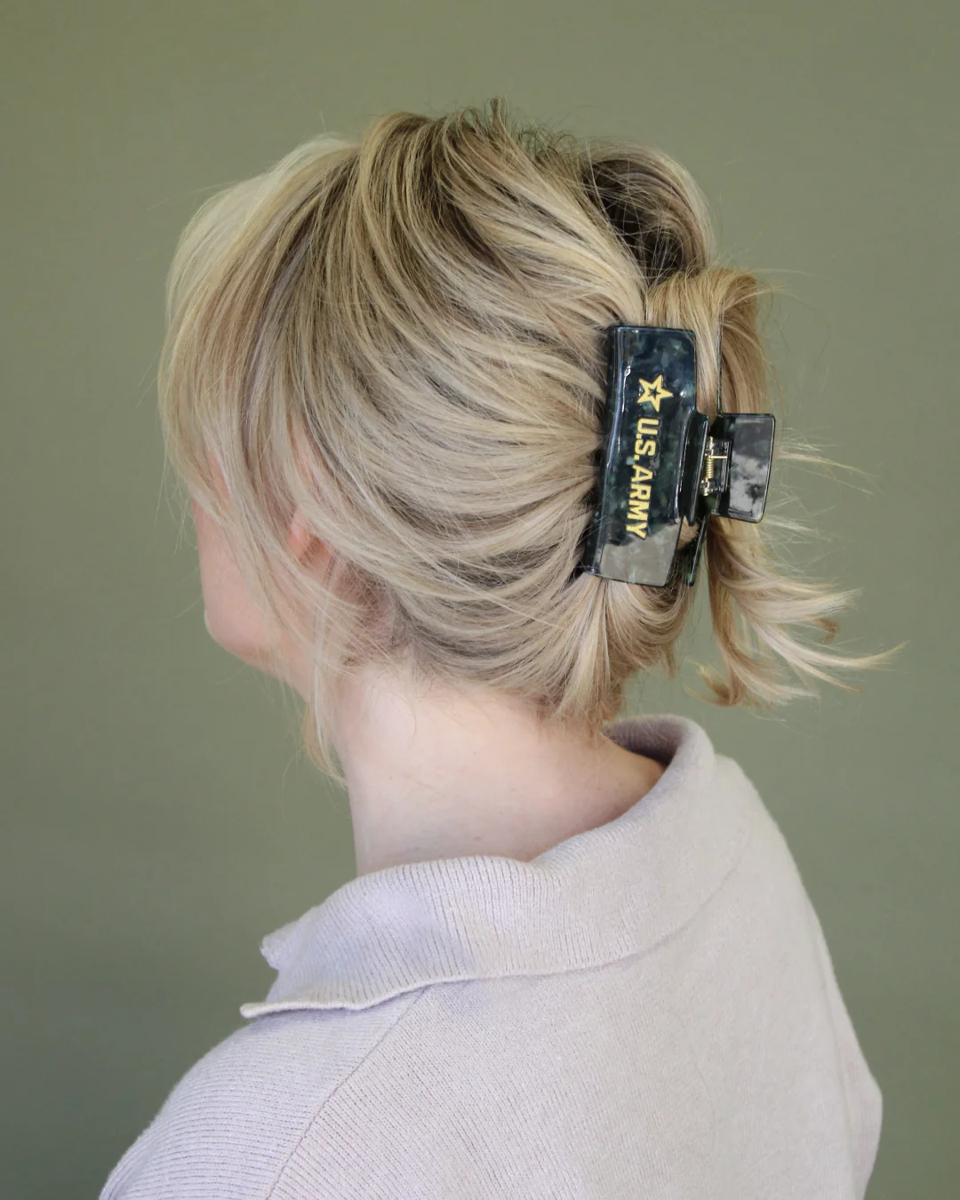 Sophisticated U.S. Army - Eco Marbled Claw Clips High-Quality