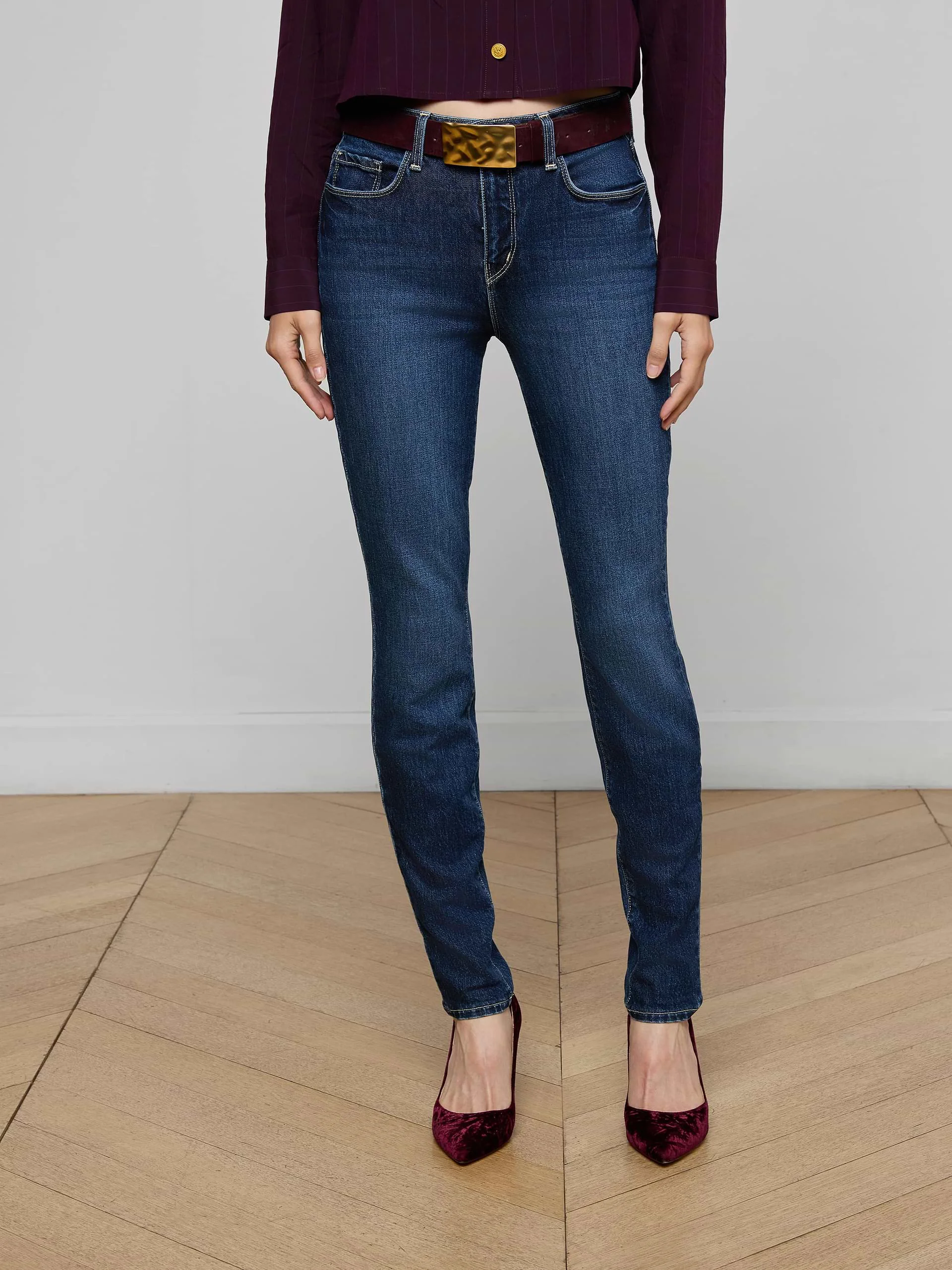 Expertly Made L'AGENCE Marguerite High Rise Skinny Jeans in Bolivia Next-Generation
