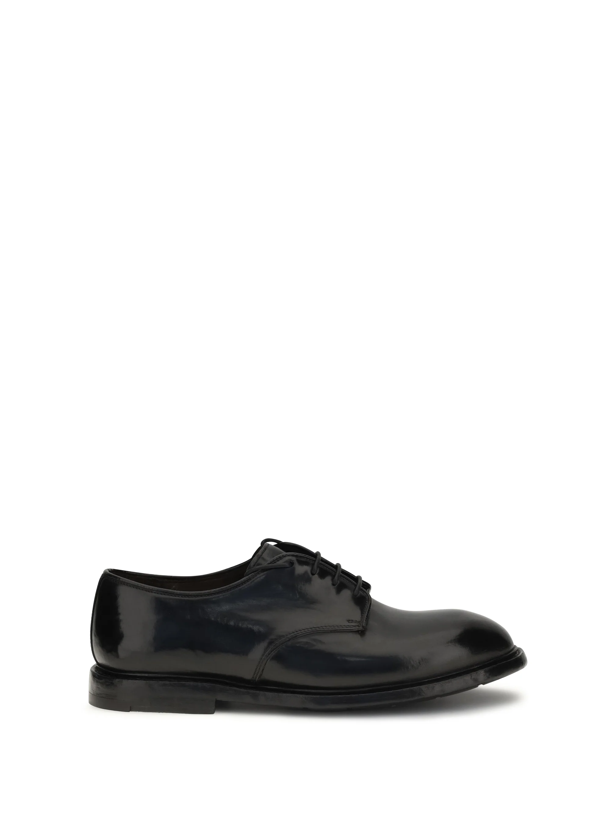 World-Class Lace-Up Shoes Black Leather Eco-Friendly