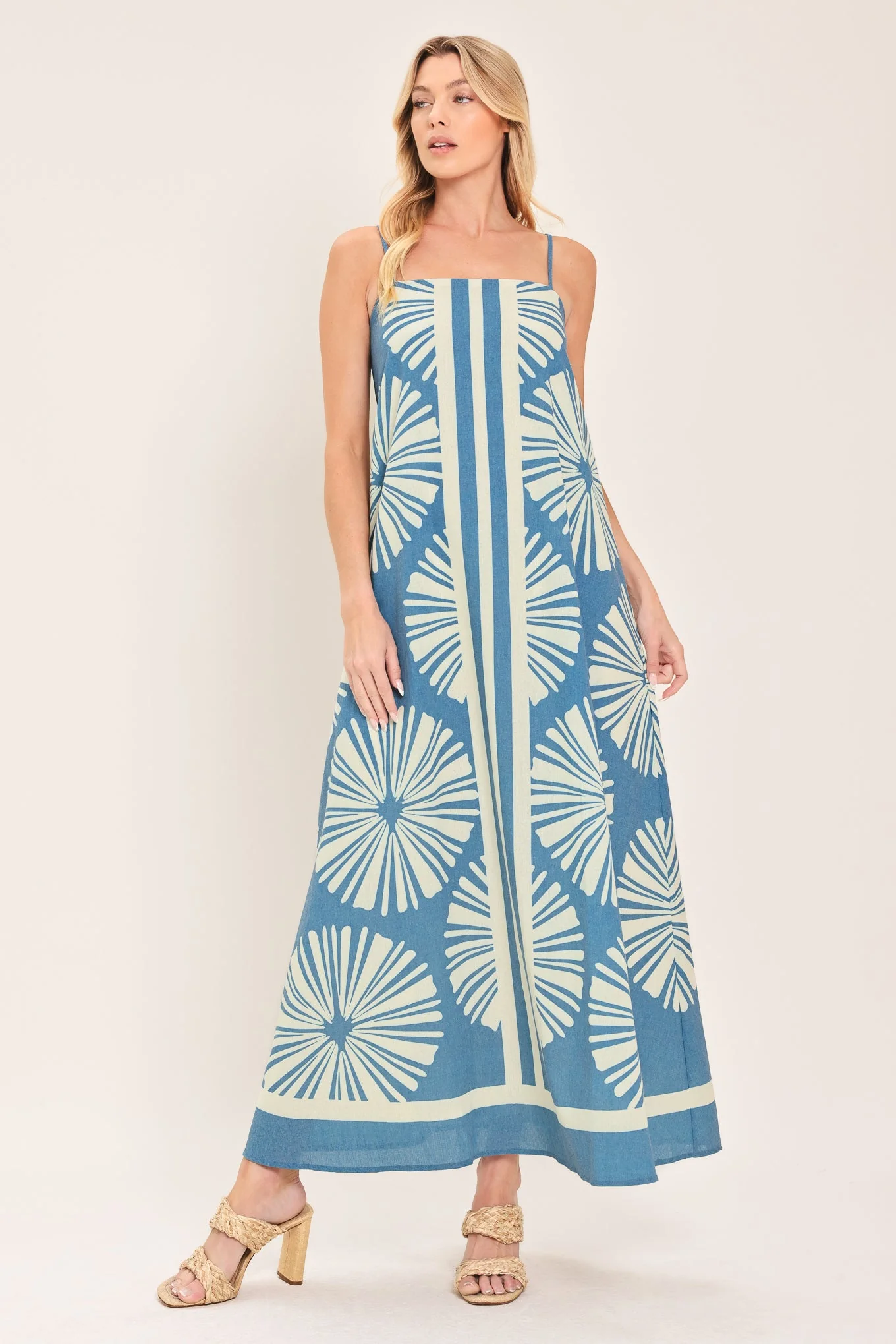 Artisan Blue Lagoon Dream Woven Maxi Dress Proven