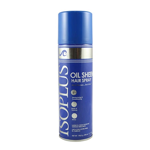 Safe Isoplus Oil Sheen Regular Conditioning Hair Spray 7 Oz Refined