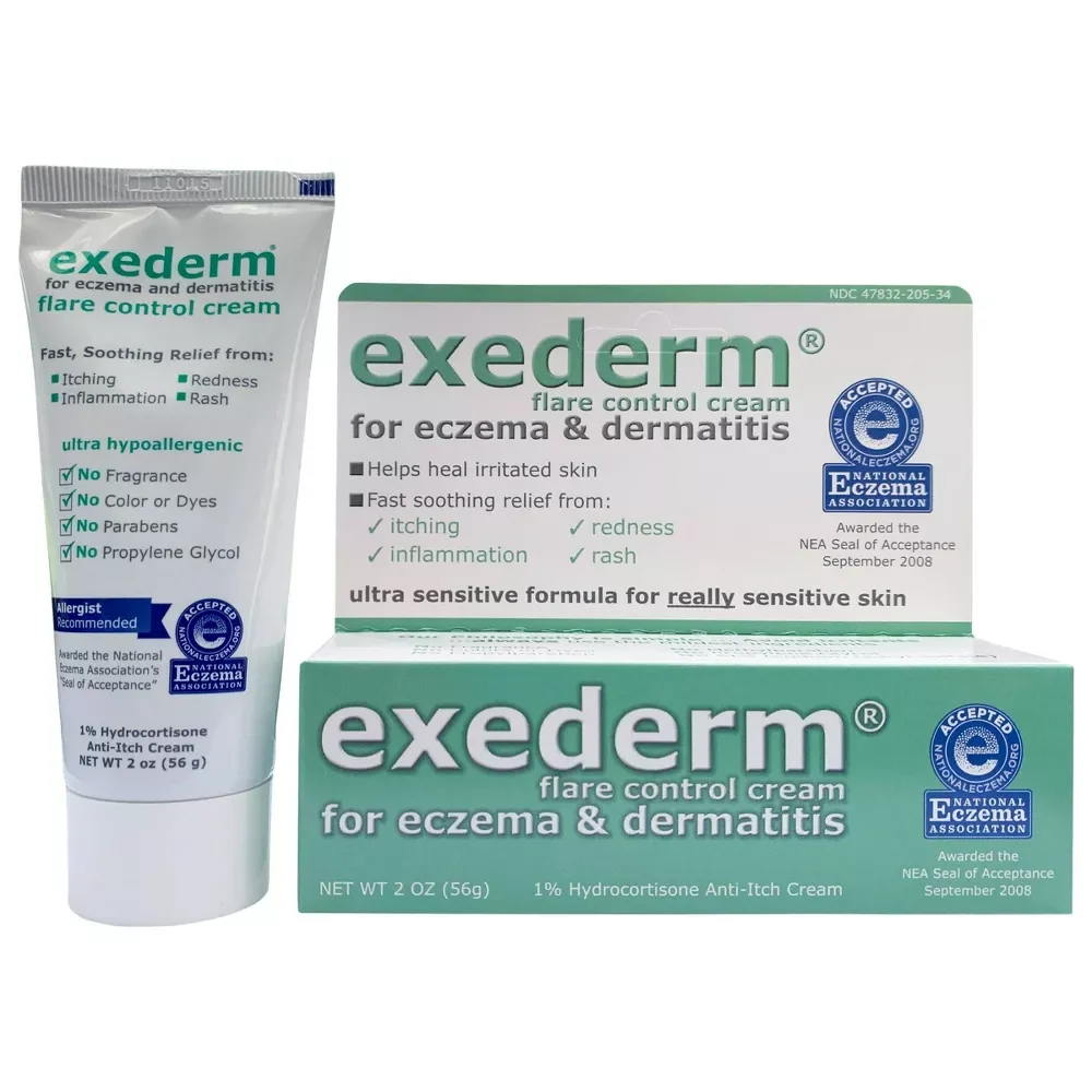 Top-Quality Exederm Flare Control Cream For Eczema And Dermatitis 2 Oz Reusable