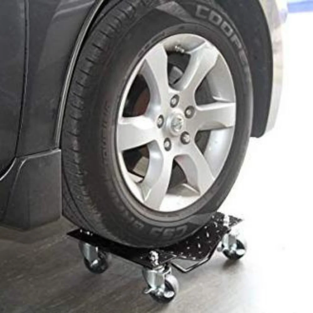 Traditional Heavy Duty Two Wheeler Car Moving Tire Caster Dolly Environmentally Friendly