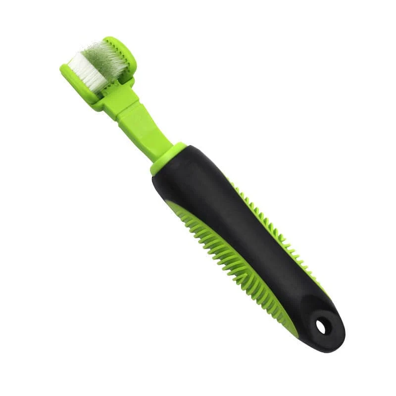 Fine Pet Life 'Denta-Clean' Dual-Sided Action Bristle Pet Toothbrush Easy-to-Use
