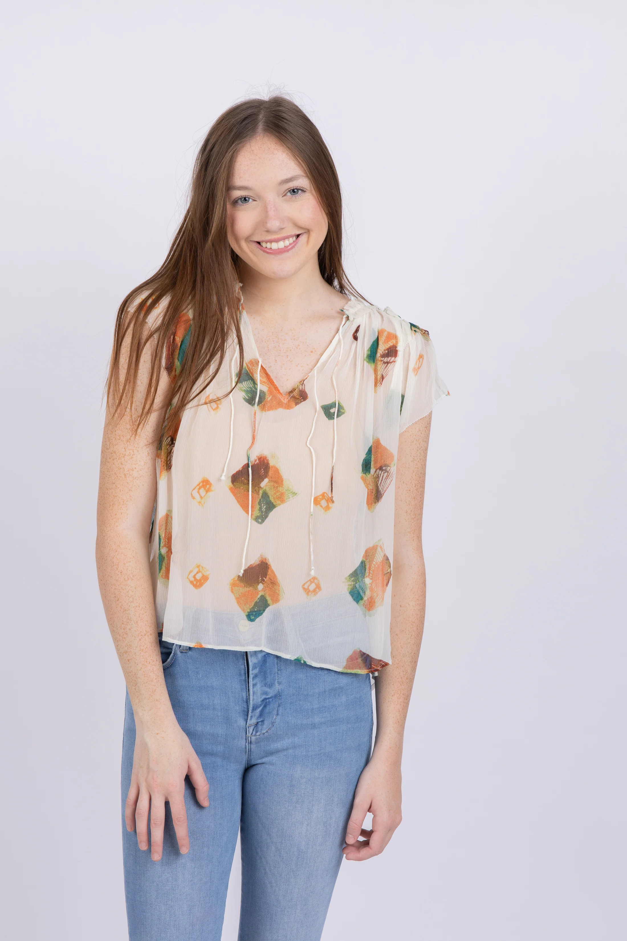 Dependable Ulla Johnson Marilyn Top in Aurora Elegant