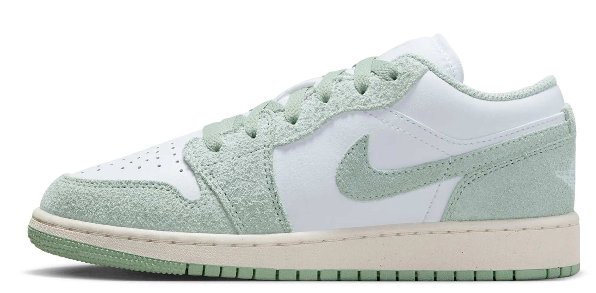 Soft Air Jordan Grade School Retro 1 Low Se Gs 'White Seafoam' Sneakers High-Performance