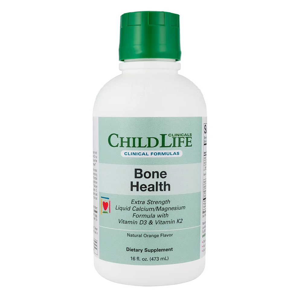 Premium Material ChildLife Clinicals Bone Health Extra Strength Liquid Vitamin and Mineral Supplement 16Oz 473ml Classic