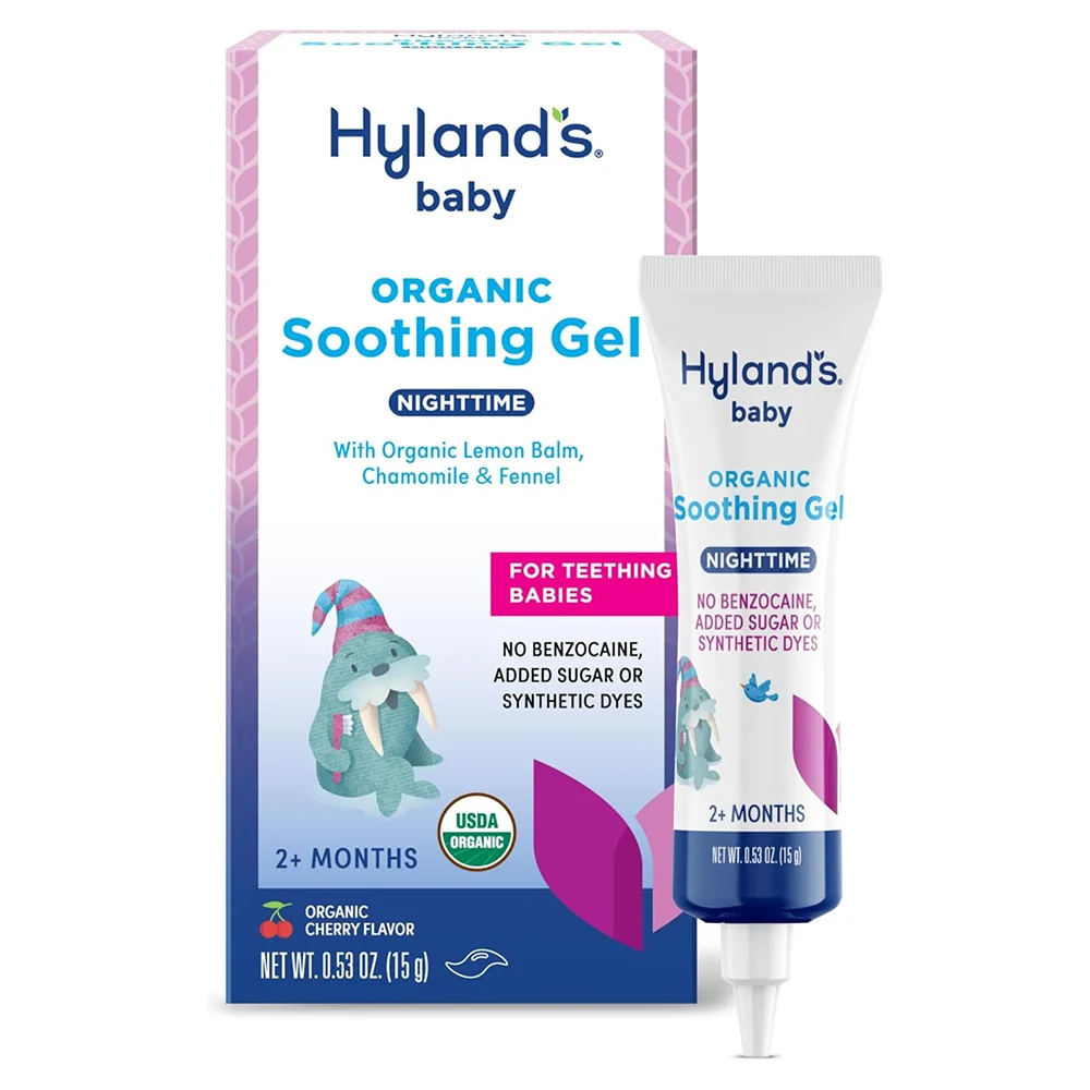 Carefully Designed Hylands Baby Organic Oral Soothing Gel Nighttime with Organic Lemon Balm Chamomile and Fennel Ages Above 2 months 0.53Oz 15g Superior