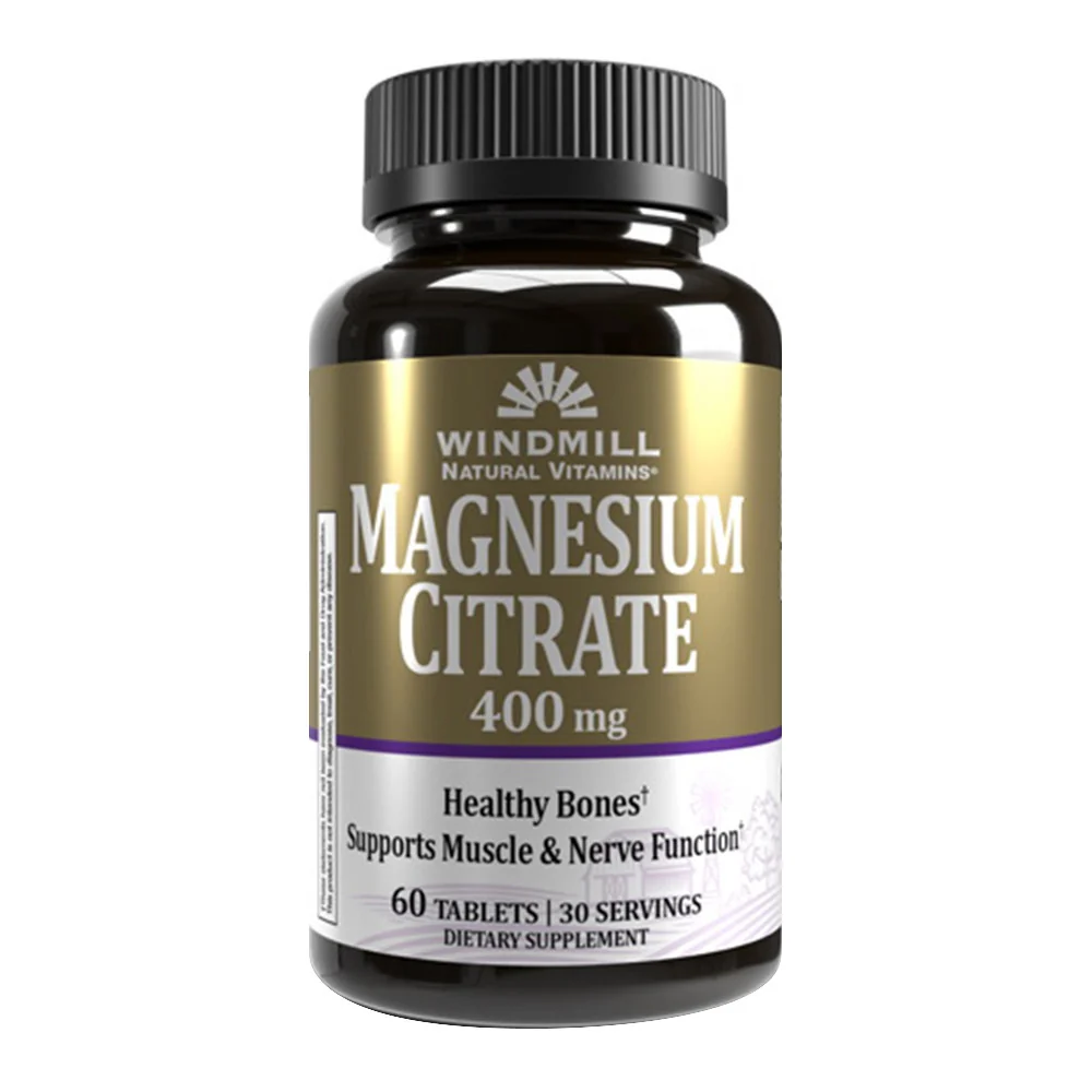 Carefully Designed Windmill Natural Vitamins Magnesium Citrate 400mg Tablets 60 Ea Clean
