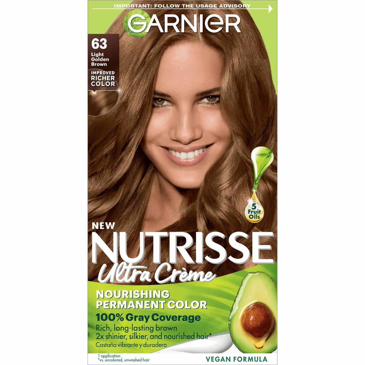 Contemporary Garnier Nutrisse Permanent Creme Haircolor 63 Light Brown 1 Ea Relaxed