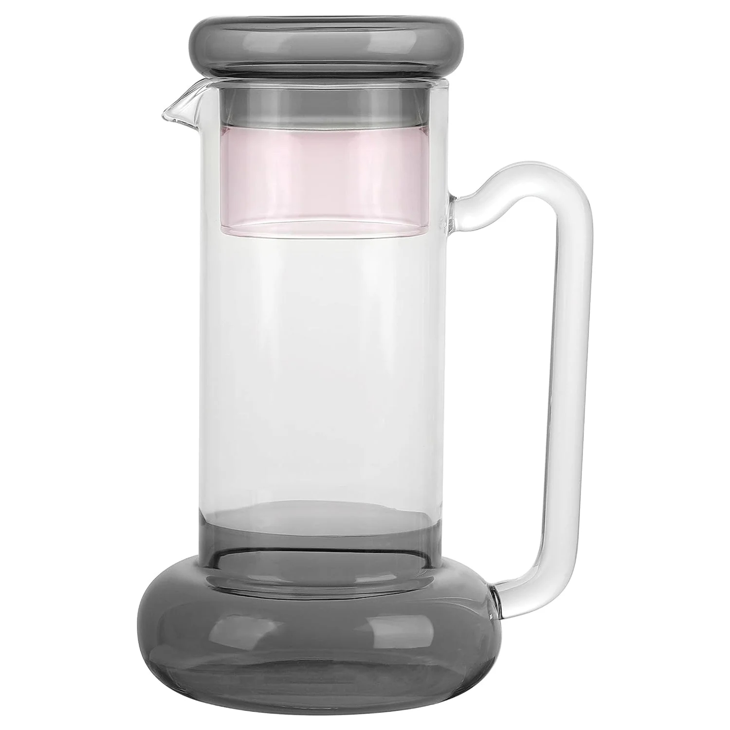 Prestigious Jay Companies Gray Pink Borosilicate Pitcher Set Next-Generation