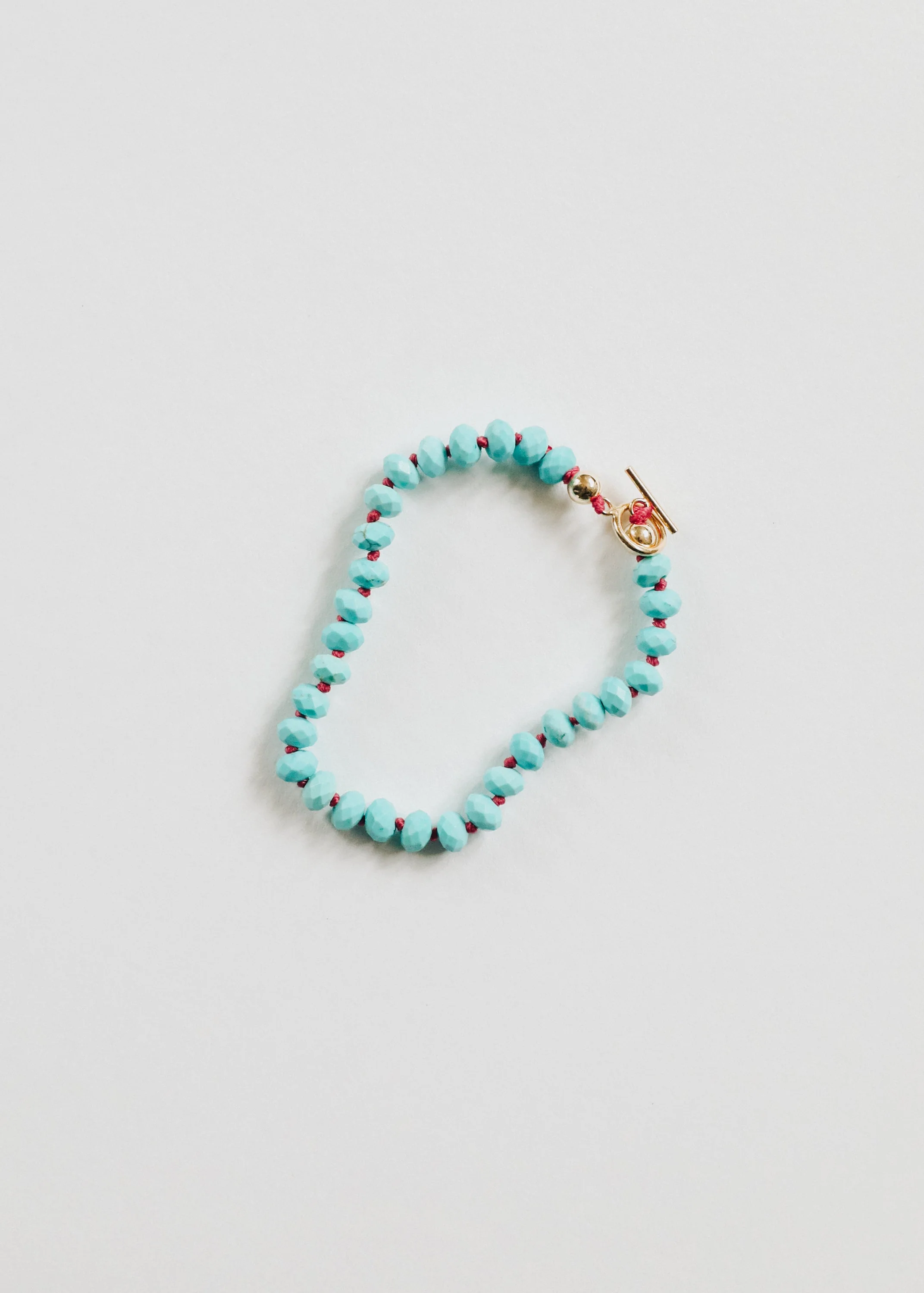 Advanced Turquoise 14k Gold Filled Toggle Gemstone Bracelet or Anklet Luxury