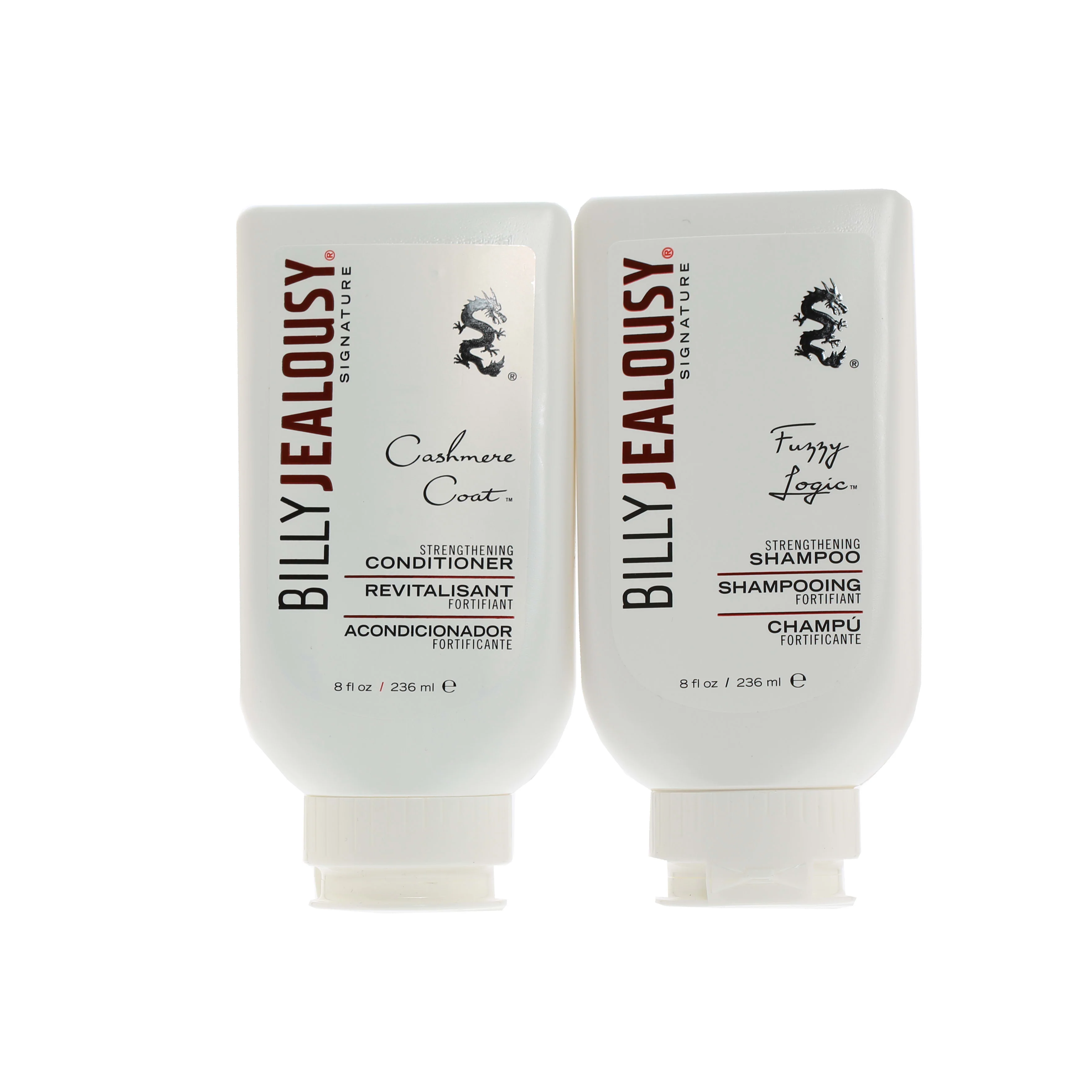 Detailed Billy Jealousy DUO Cashmere Coat Conditioner Fuzzy Logic Shampoo Powerful