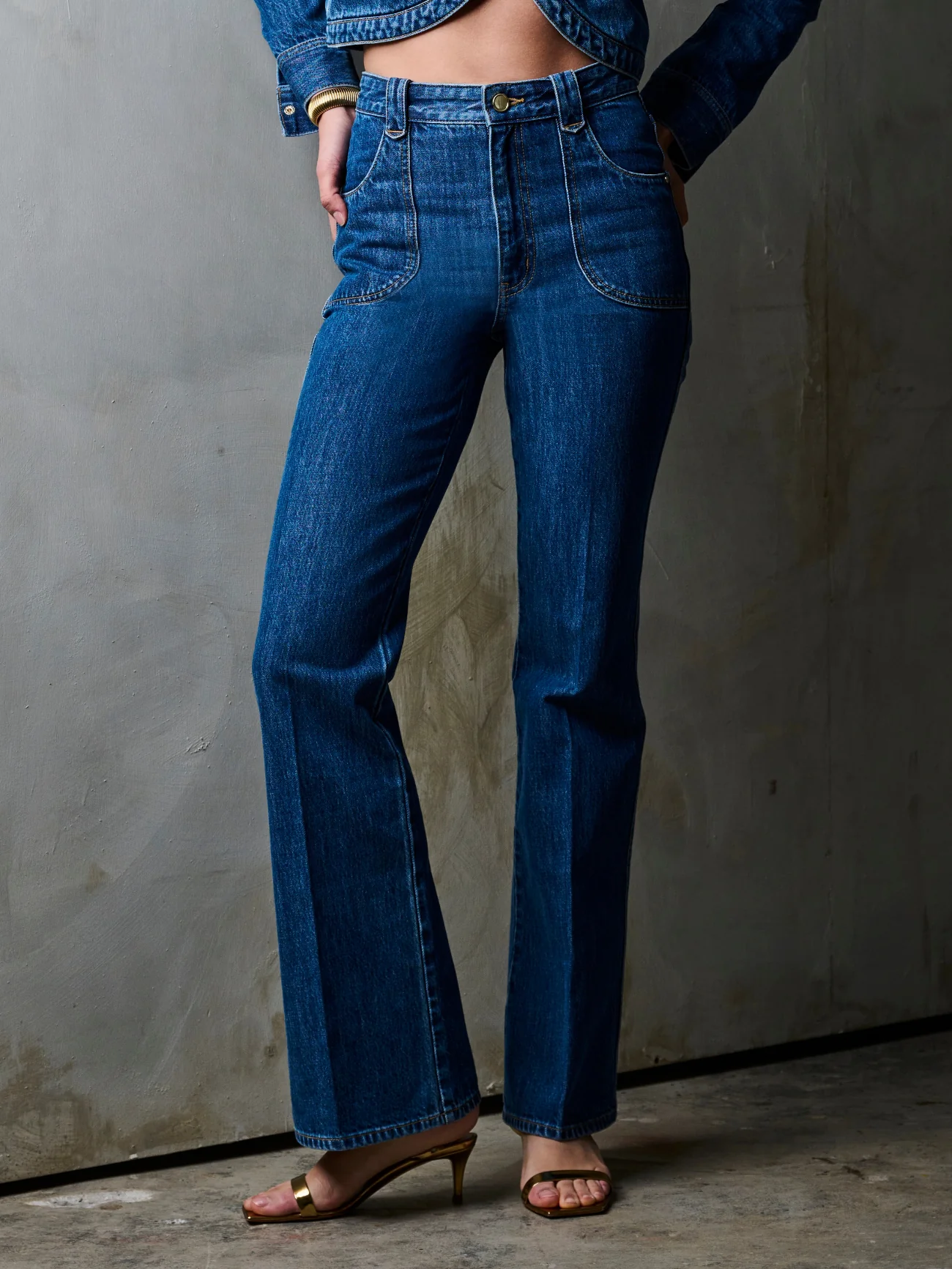 Casual Hevron Alana Jean in Dark Blue Wash Proven