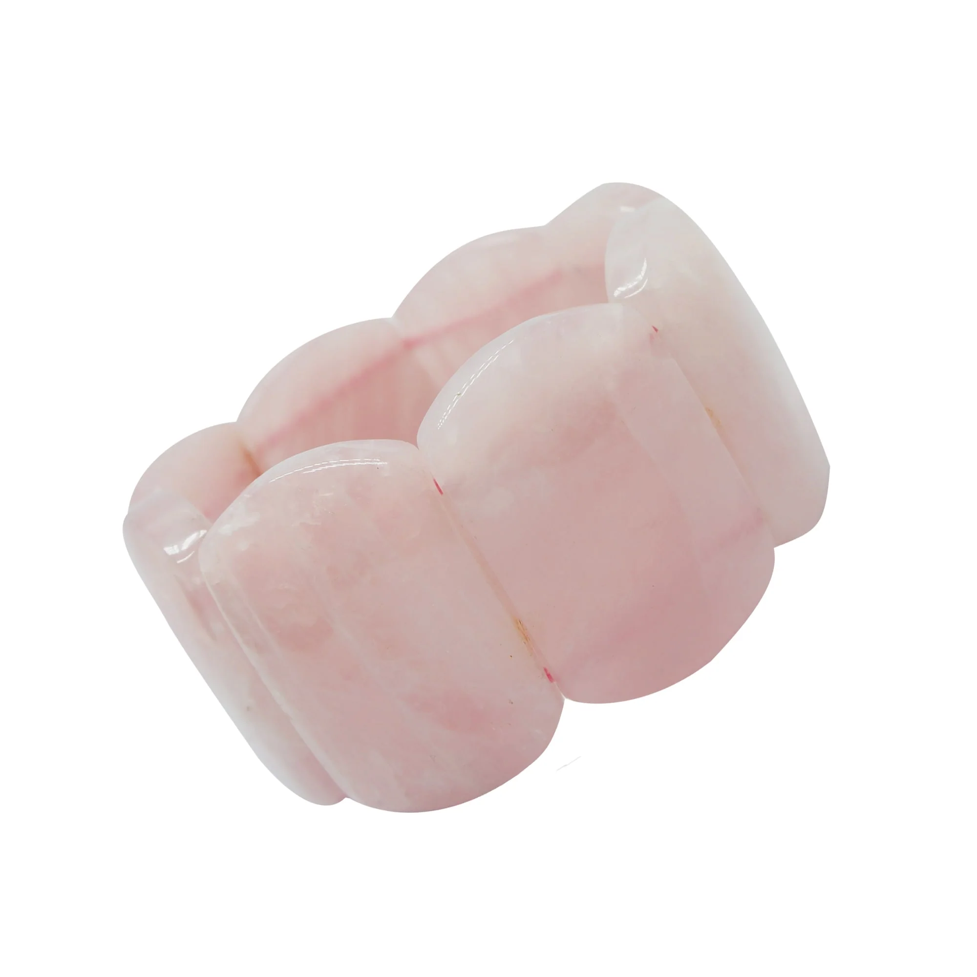 Artisan V3 Jewelry Natural Rose Quartz Stretch Bracelet High-Grade