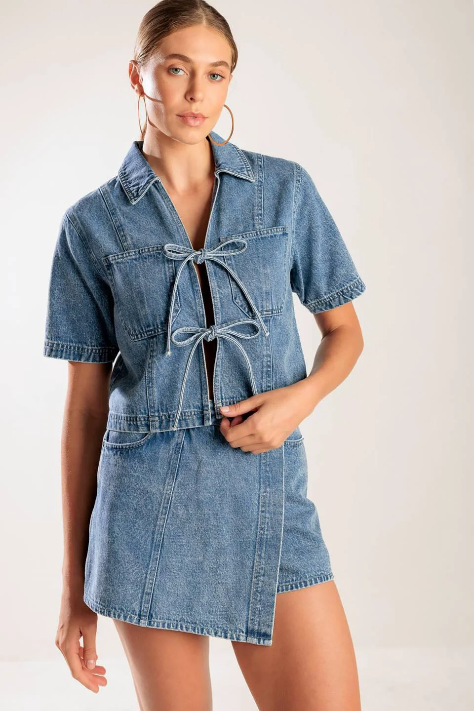Elite By Chance Denim Top Breathable