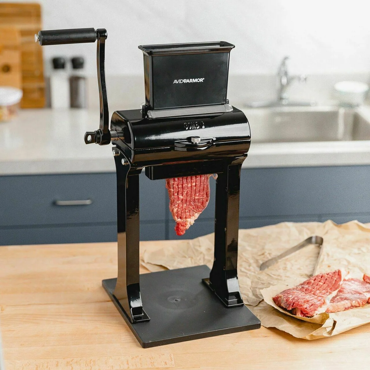 Artisan Powerful Manual Meat Steak Tenderizer And Jerky Slicer Sustainable