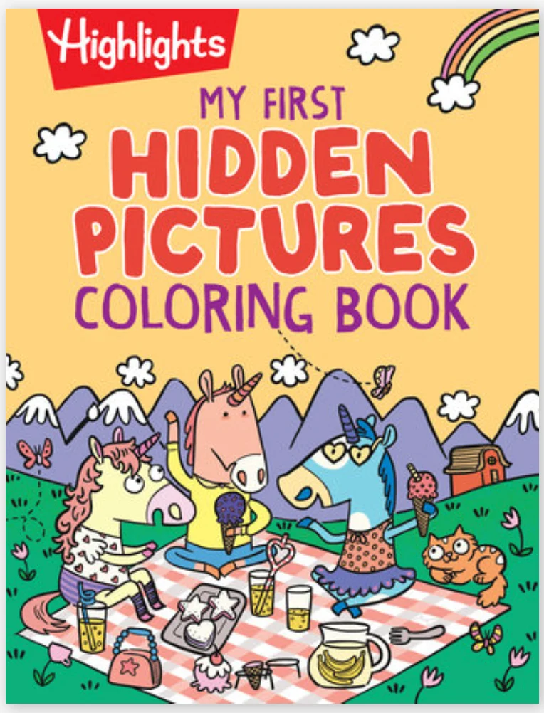 Professional Highlights My First Hidden Pictures Coloring Book Secure