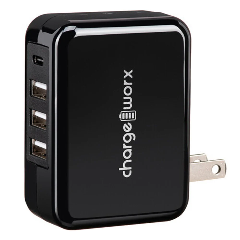 Smooth Chargeworx 4 Port Usb Travel Wall Charger Black 1 Ea Long-Lasting
