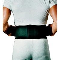 First-Class Sportaid 6 Inches Back Support Belt Durafoam With Suspenders Black With Hips Size 40-55 Inches X-Large - 1 Ea Detailed