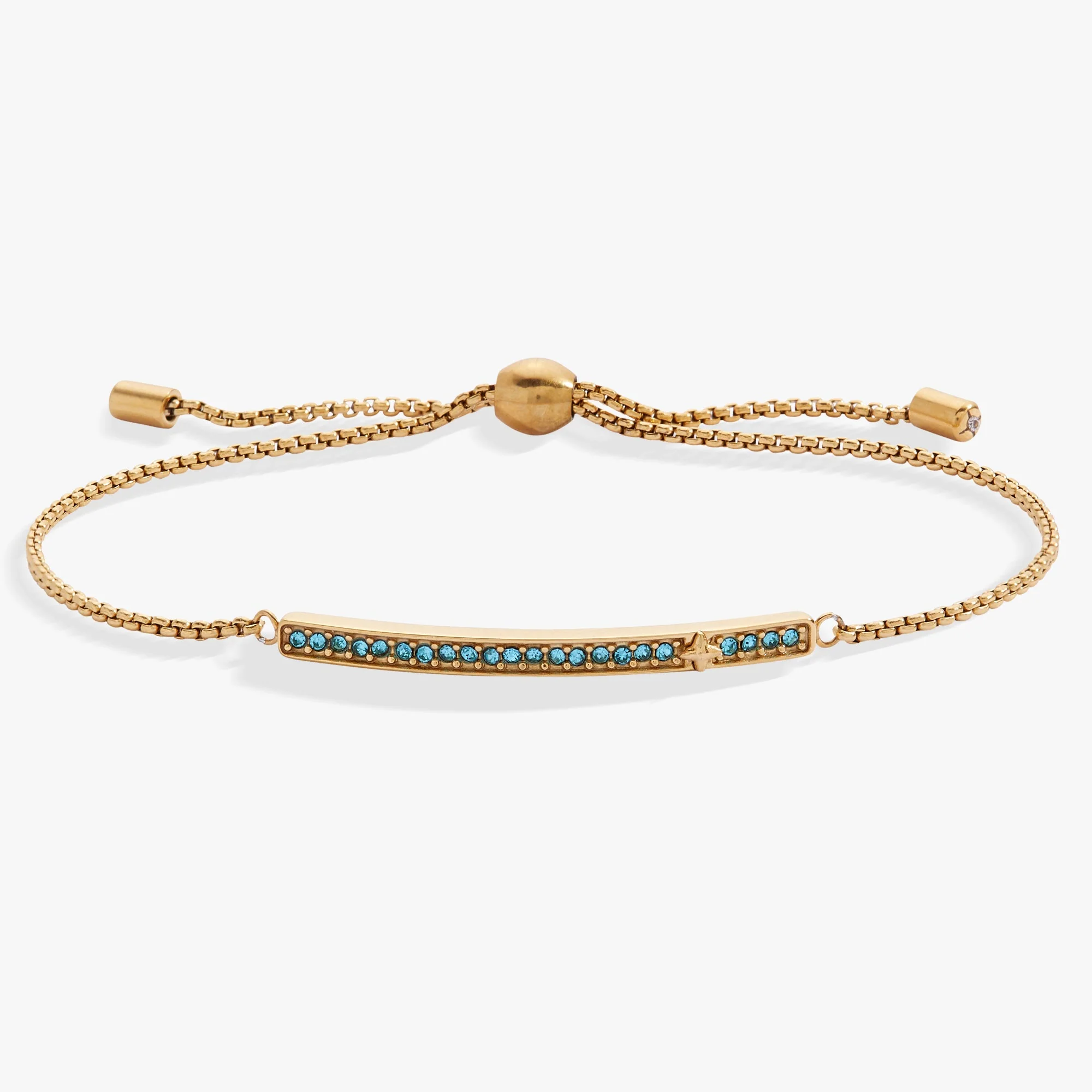 Verified March Everyday Birthstone Pave Bolo Bracelet Original
