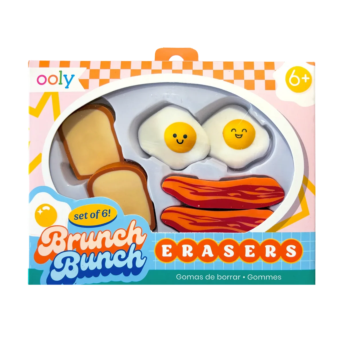 Easy-to-Use Brunch Bunch Erasers Practical