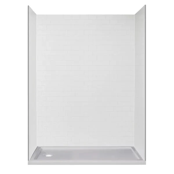 Pure Compact Mobile Home One Piece Shower Stall Kit Safe